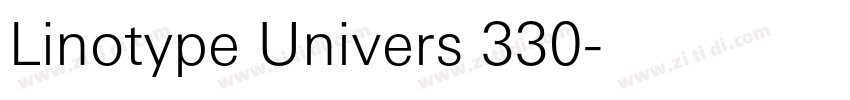 Linotype Univers 330字体转换